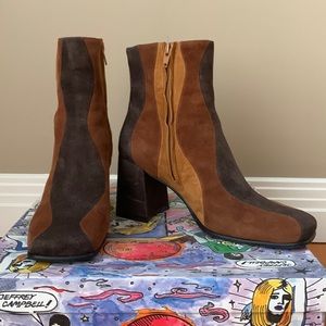 Jeffrey Campbell Lavalamp Retro  Suede Bootie